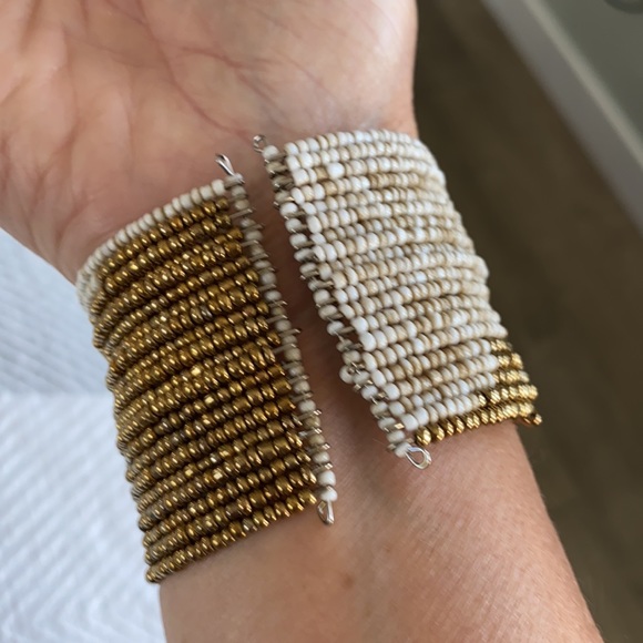 Beaded cuff bracelet - Picture 2 of 5